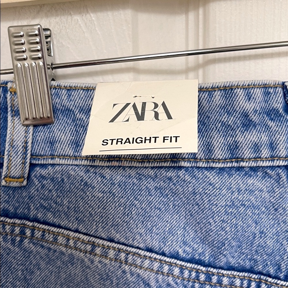 NWT Zara Z1975 High Waist Straight Leg Jeans - Picture 9 of 10